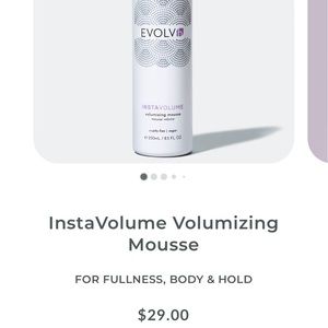 Evolvh instavolume volumizing  mousse